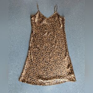 Target A New Day Leopard Print Slip Dress Size Large